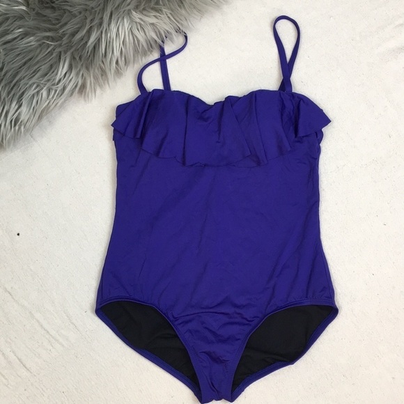 Laundry by Shelli Segal Flounce Ruffle Swimsuit - Picture 1 of 8